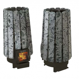 Дровяная банная печь GrillD Cometa Vega 240 Short Stone Pro (Серпентинит)