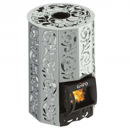 Дровяная банная печь GrillD Violet Steel Romb Short Pro