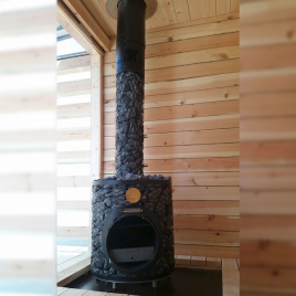 Дровяная печь для сауны IKI Original со стеклянной дверцей