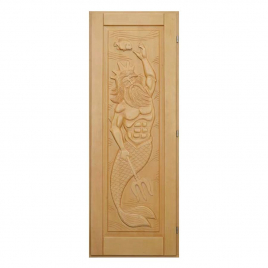 DoorWood Нептун 700х1900 мм, кавказская липа, деревянная