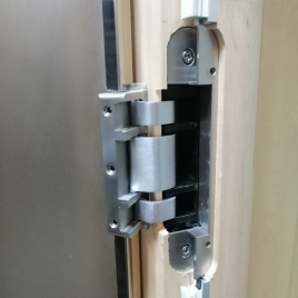 Двери DoorWood Flash Royal, стекло прозрачное, коробка ольха