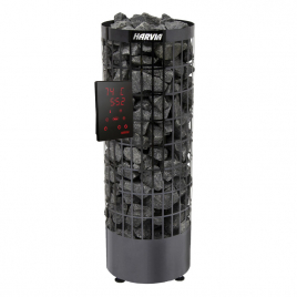 Электрическая печь Harvia Cilindro PC90XE Black Steel, пульт в комплекте
