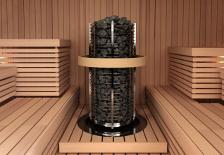 Печь для сауны SAWO TOWER TH2-30NS-P круглая, 3 кВт, без пульта