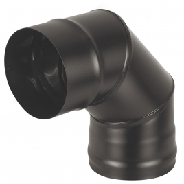 Колено Везувий BLACK (AISI 430/0,8мм) 90* 3-х секц. д.200