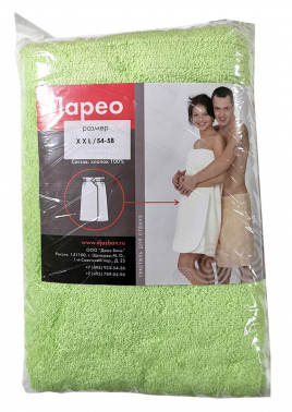 Парео для бани XXL салатовый