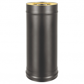 Сэндвич-труба Везувий BLACK (AISI 430/0,5мм + Оц.) д.115х200, L-0.5м