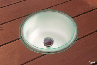 Шайка Cariitti IB 320 LED с водосливным клапаном, со светодиодной подсветкой