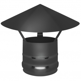 Зонт Везувий BLACK (AISI 430/0,5мм) д.150