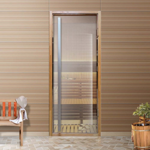 Двери DoorWood Flash Royal, стекло прозрачное, коробка ольха